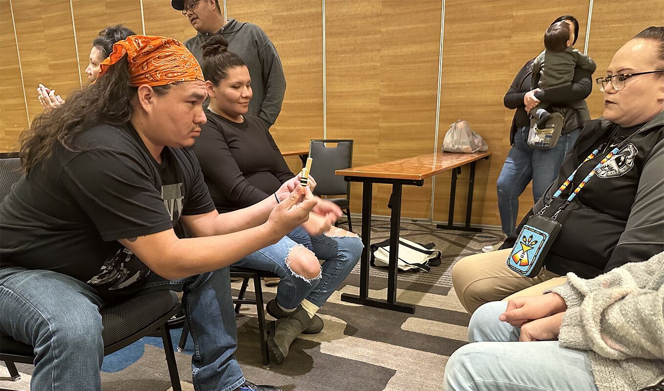 Salish Stick game